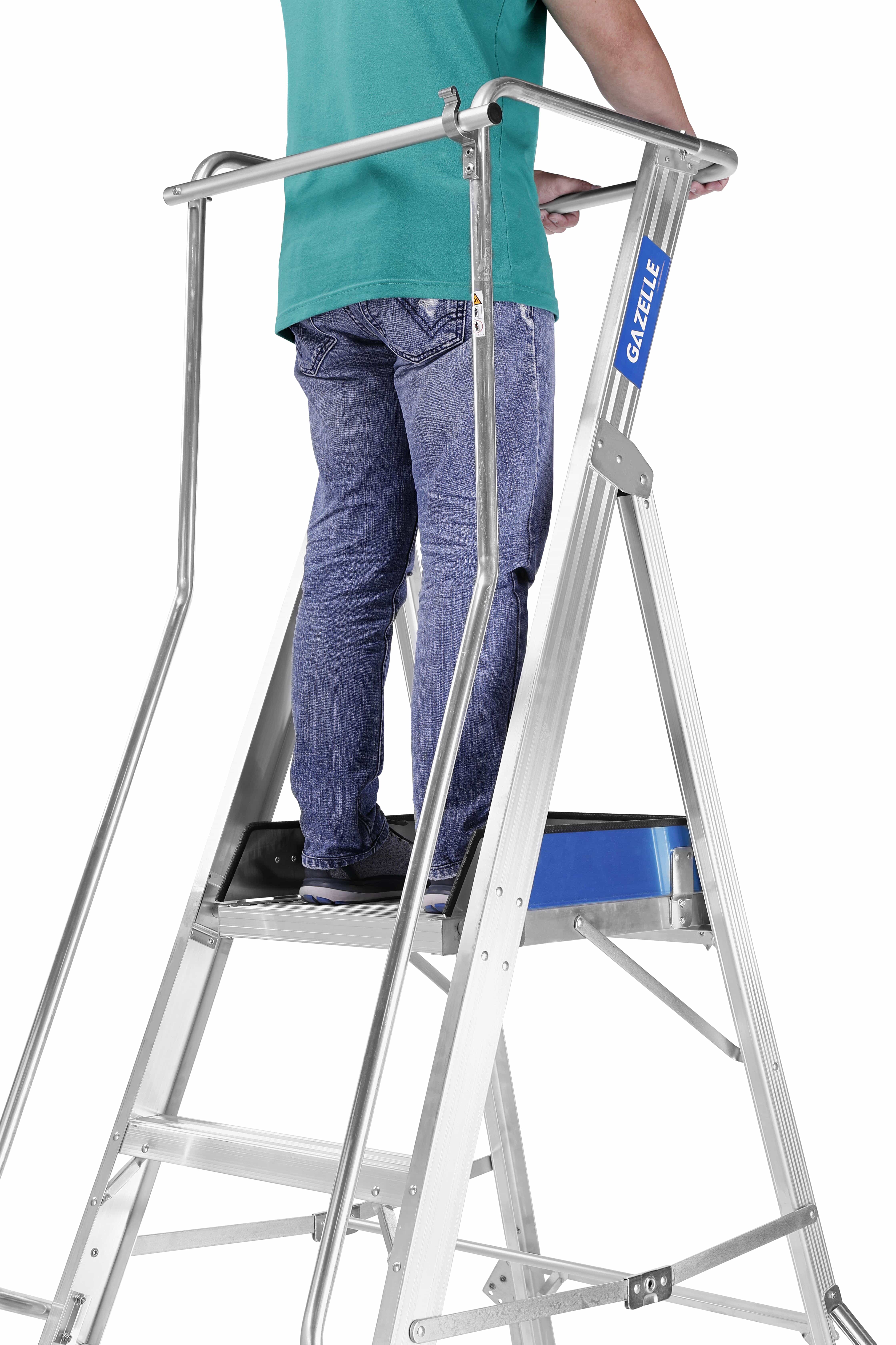 GAZELLE_G5800_Platform Ladder_Top - 6 Step Aluminium Platform Ladder for working height up to 12 Ft.