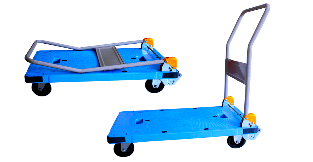GAZELLE GPT150 - Platform Trolley – Steel Bed w/Folding Handle