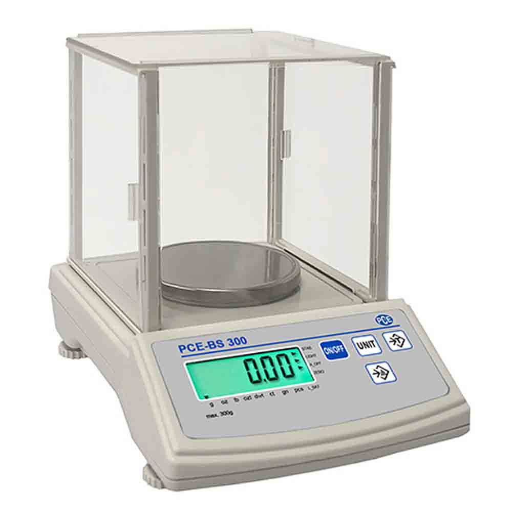 PCE Instruments BS 300 - Analytical Balance with Different Weighing Range (300 g /3000 g / 6000 g)
