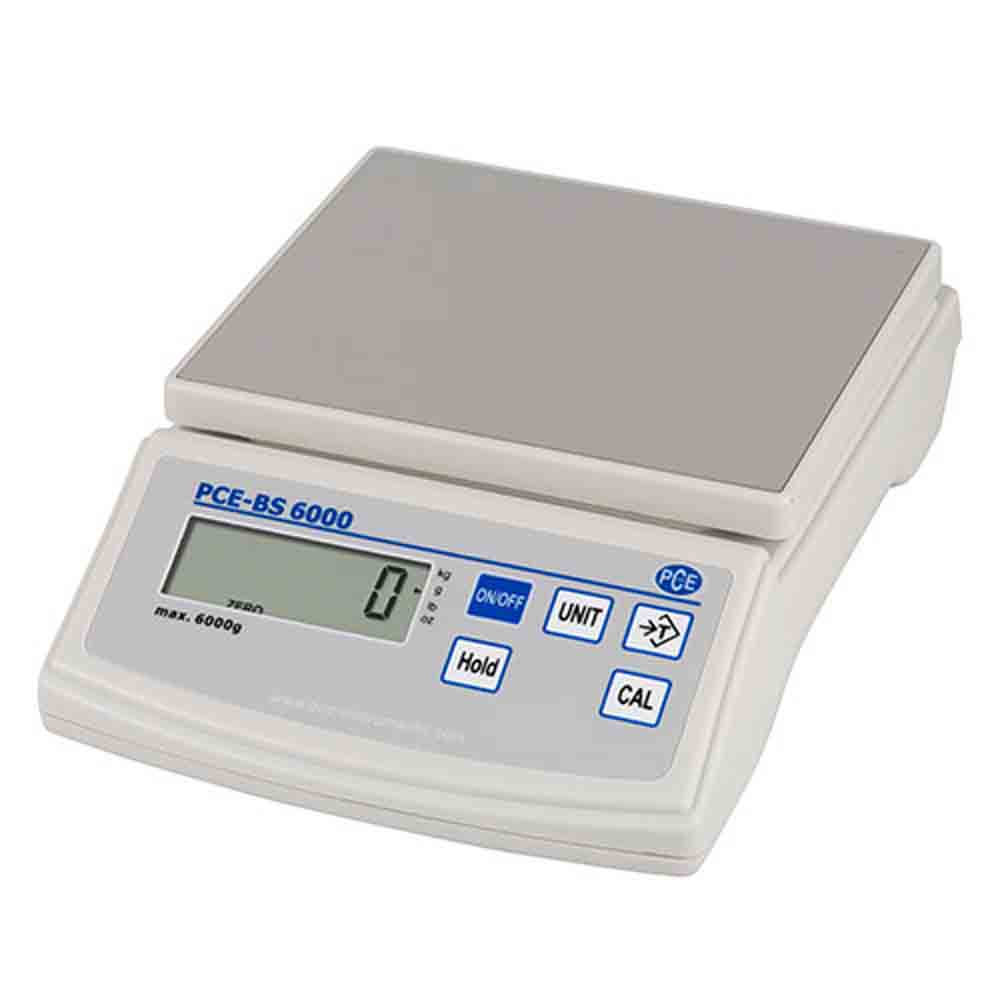 PCE Instruments BS 6000 - Laboratory Balance with Different Weighing Ranges (300 g / 3000 g /6000 g)