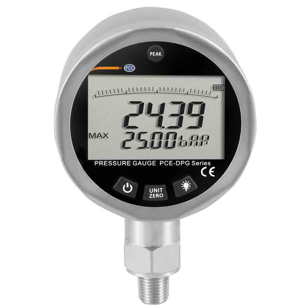 PCE Instruments DPG 25 - Pressure Gauge 362.6 psi, 25 bar