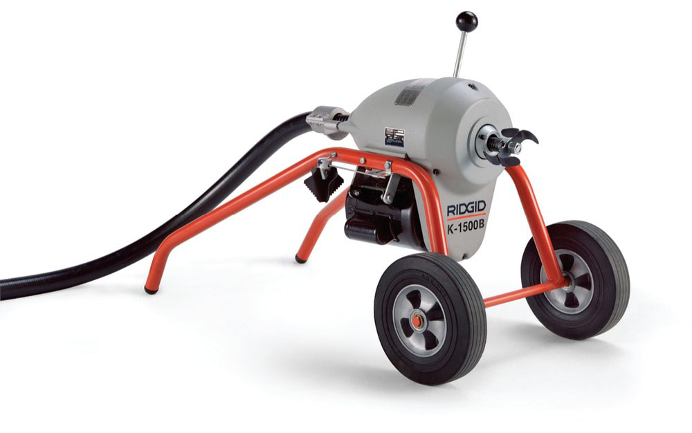 RIDGID 27597/K1500B - K-1500B Sectional Drain Cleaner w/cable 2 – 8 in 230v