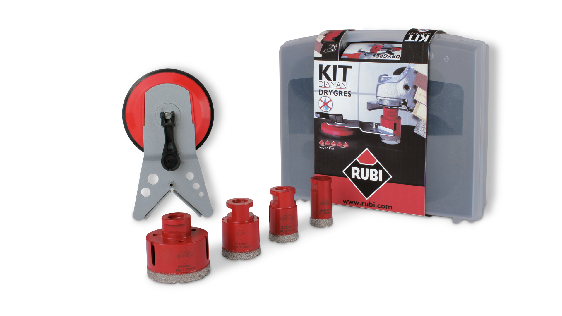 Rubi 50917 - Drygres Diamond Drill Bit Kit (4-Piece)