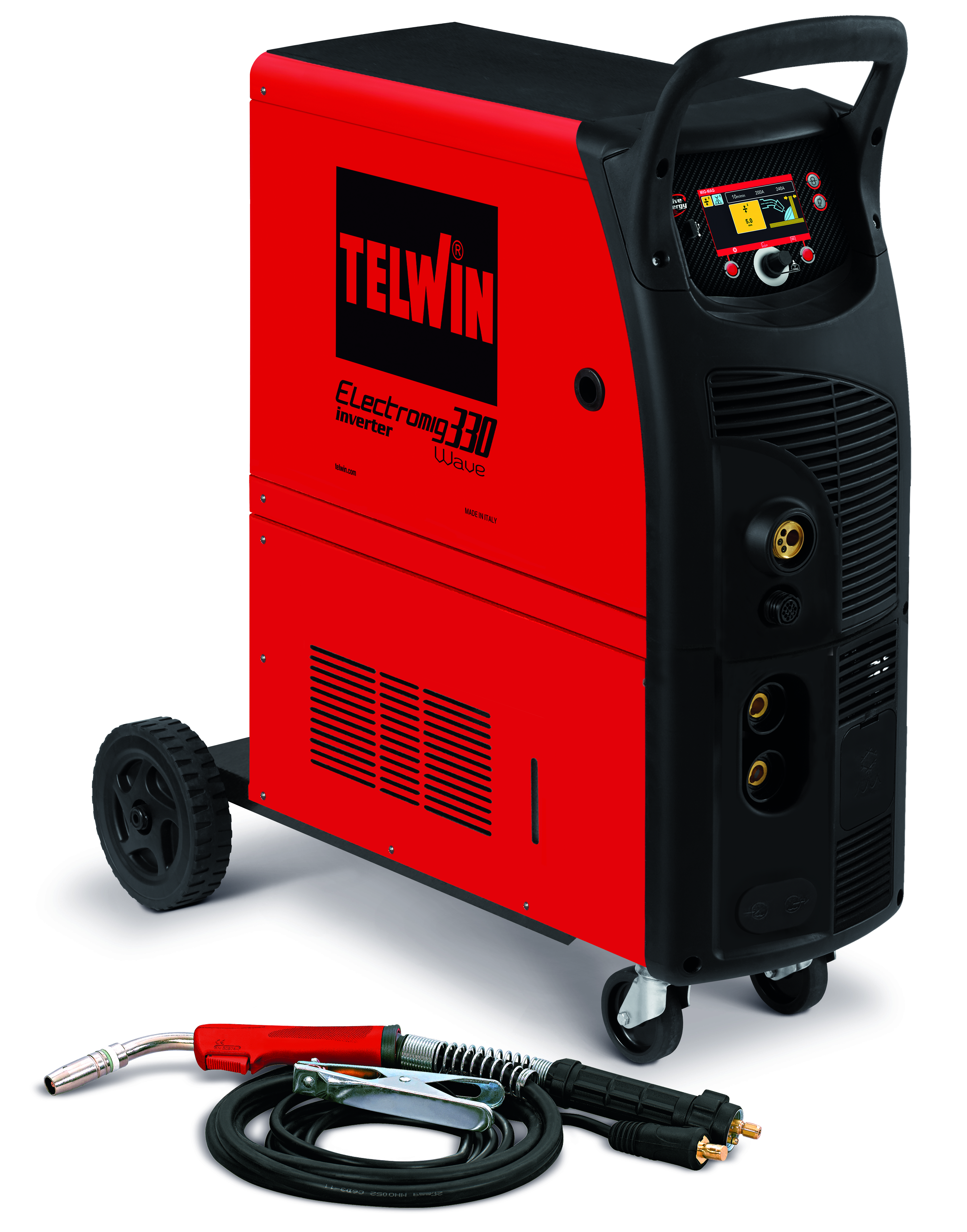 TELWIN 816061 - ELECTROMIG 330 WAVE 400V + ACC., MIG-MAG welding machine – P-Max(9kW)