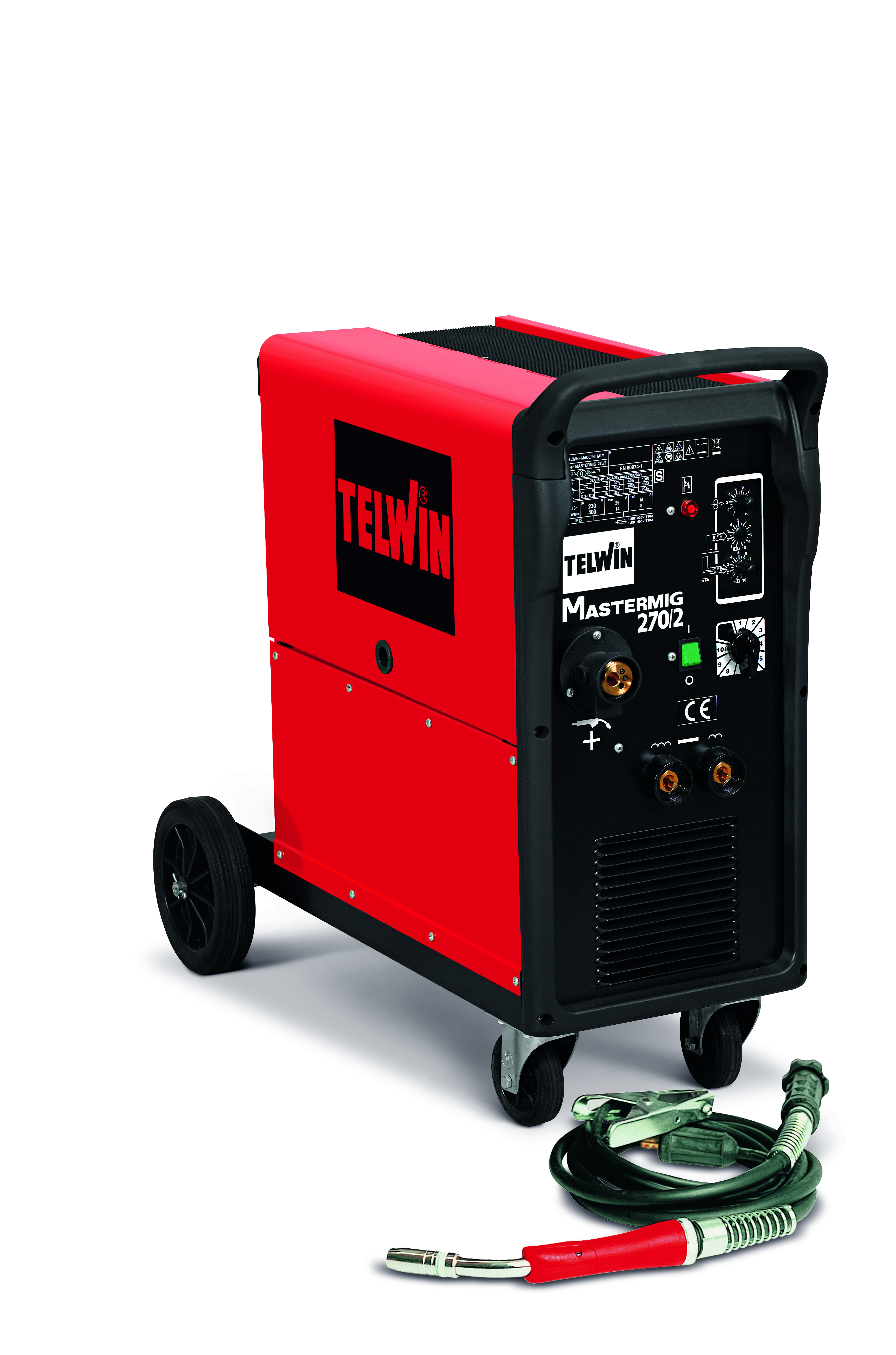 TELWIN 821065 - MASTERMIG 270/2 230-400V, MIG-MAG welding machine, P-Max(9kW)
