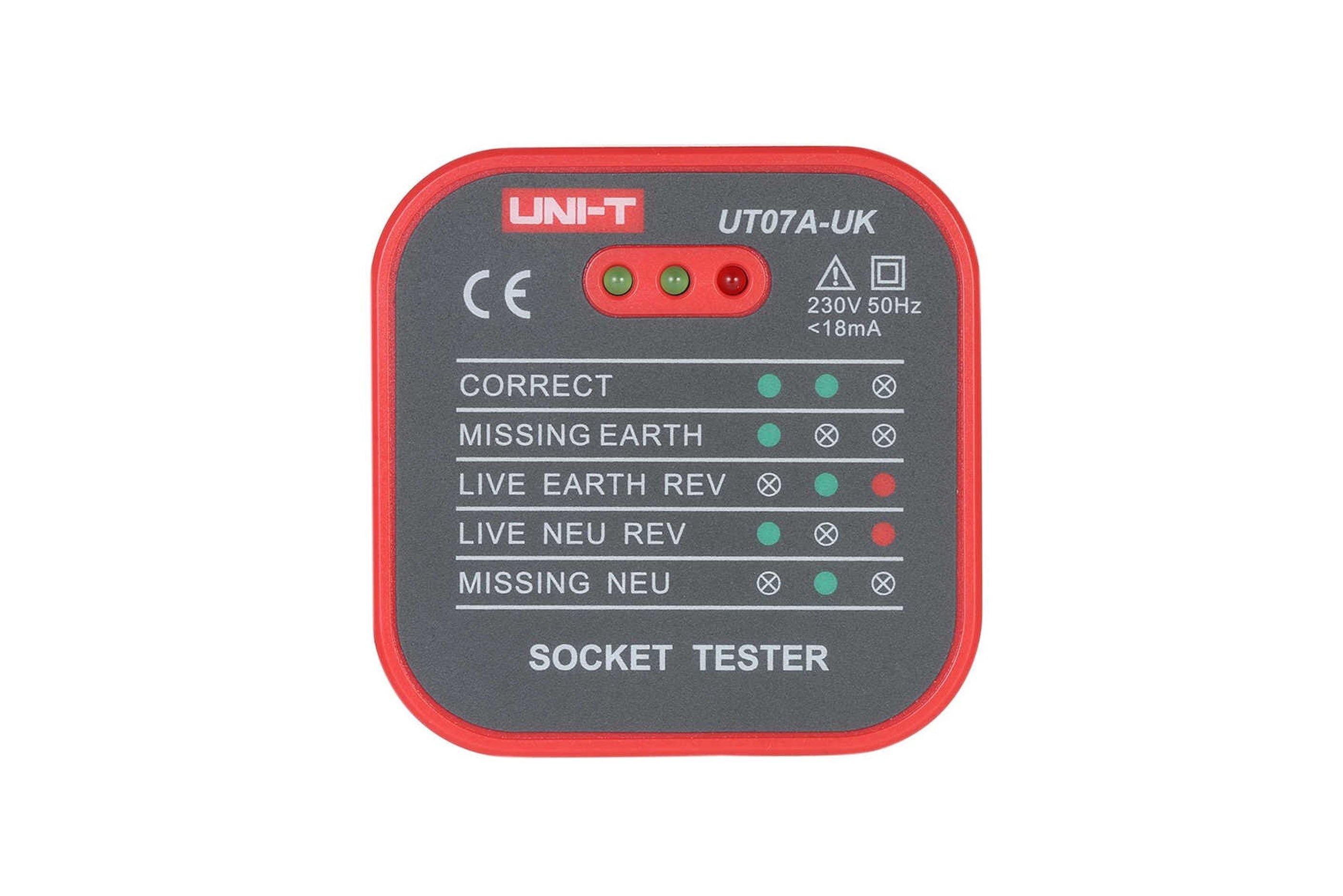 UNI-T UT07A-UK - Socket Tester