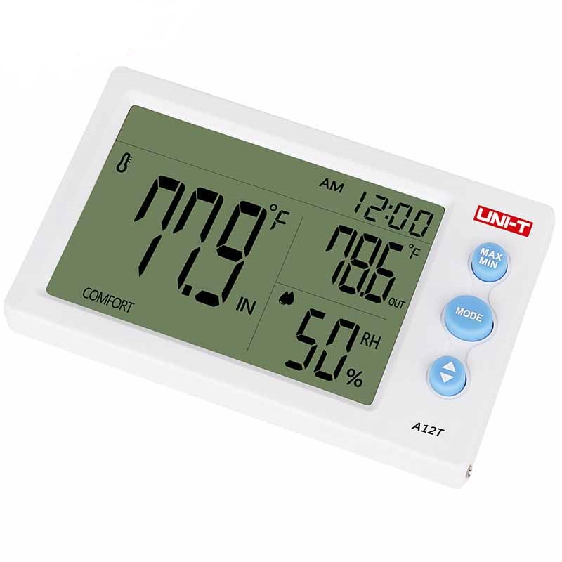 AABTools  UNI-T A12T Temperature Humidity Meter 10s, Dual Temp Measurement